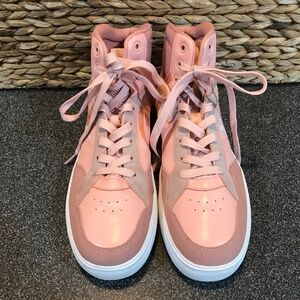Hurley Women's Breakhigh Hi Top Sneakers - Pink and Tan